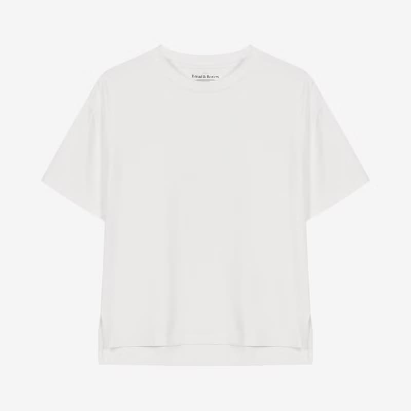 Bread & Boxers T shirt Soft Fiber 女用垂墜感柔棉T恤 - 象牙白
