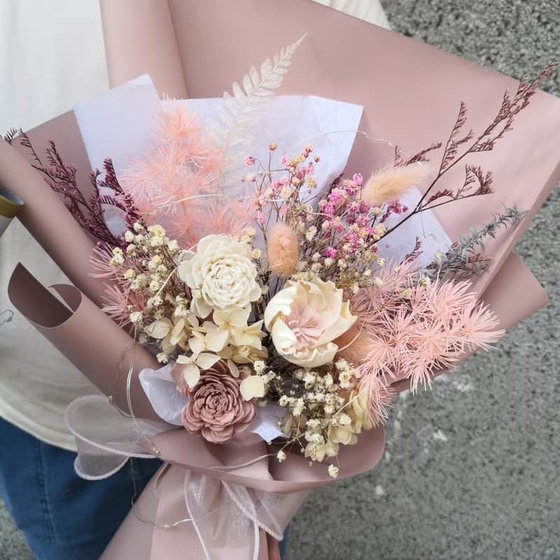 七夕花束 女友花束 情人節花束 七夕禮物 乾燥花束/新莊花束/永生
