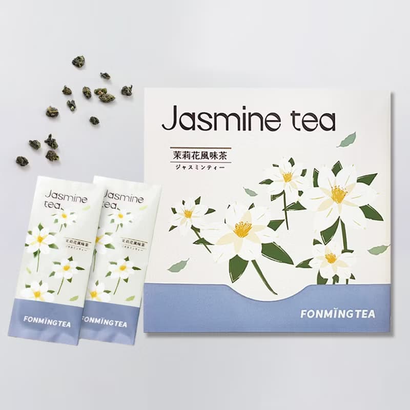 茉莉風味烏龍茶JASMINE OOLONG TEA 原片茶葉定量6入 ESG設計紙盒