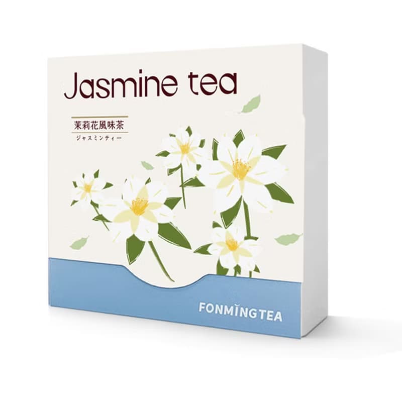 茉莉風味烏龍茶JASMINE OOLONG TEA 原片茶葉定量6入 ESG設計紙盒