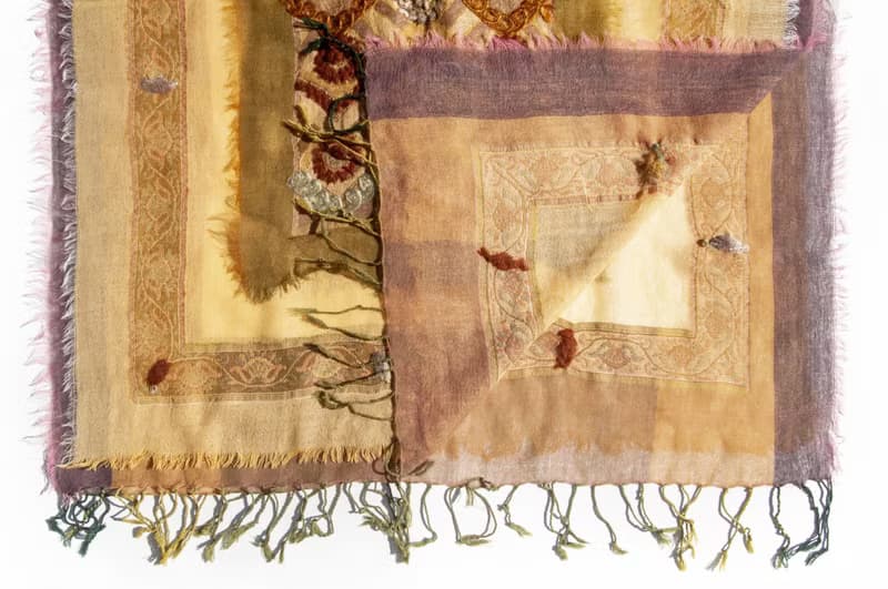 喀什米爾Cashmere/水煮羊毛披肩/針織圍巾/刺繡圍巾/羊絨披巾-花