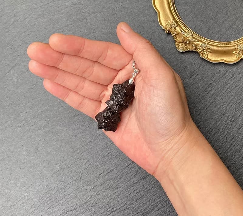 能量原石-天然埃及預言石 上帝溝通石 天機石 925純銀鈦鋼項鍊