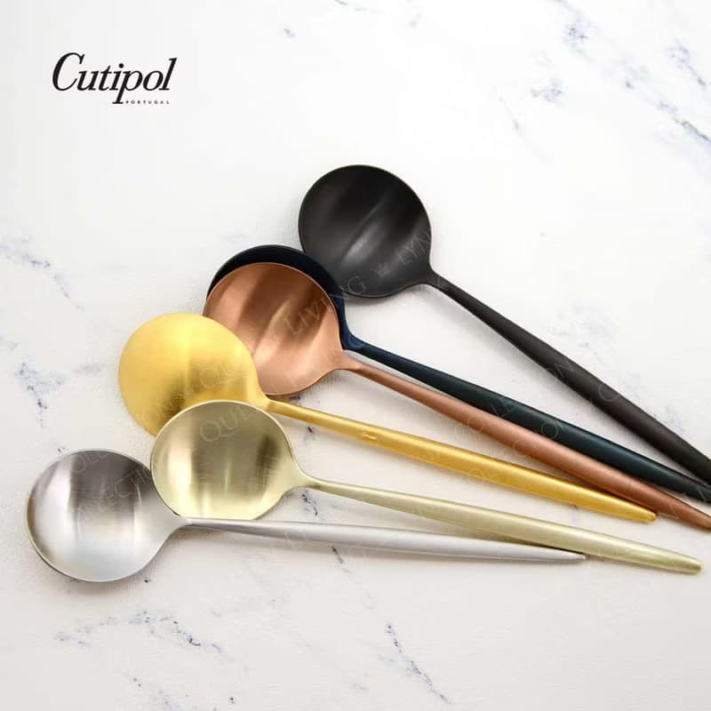 葡萄牙 Cutipol  MOON  宇宙藍 主餐四件組(刀叉匙+咖啡匙)