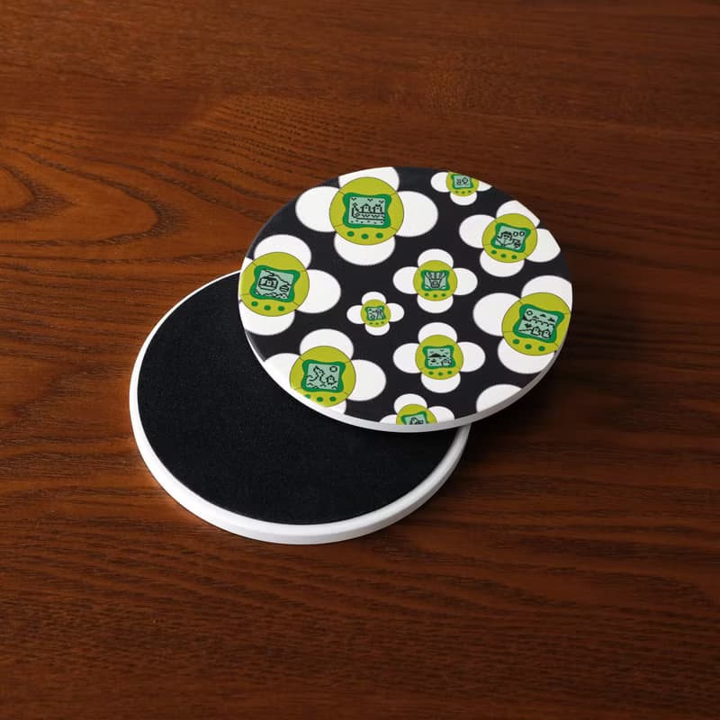 【錦源興】電子雞陶瓷吸水杯墊 l 底部防滑 鶯歌陶瓷製 禮物 新居