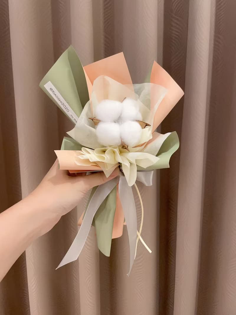 棉花花束 多種顏色 畢業禮物 生日禮物 婚禮小物 聖誕禮物