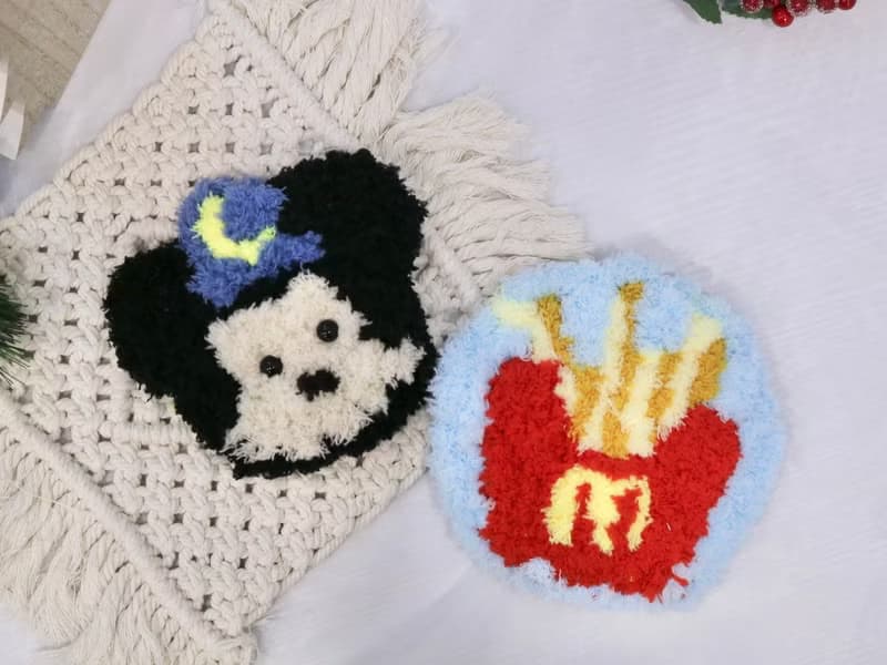 【體驗】俄羅斯刺繡/戳戳繡/毛線杯墊/一人成團/新手友善