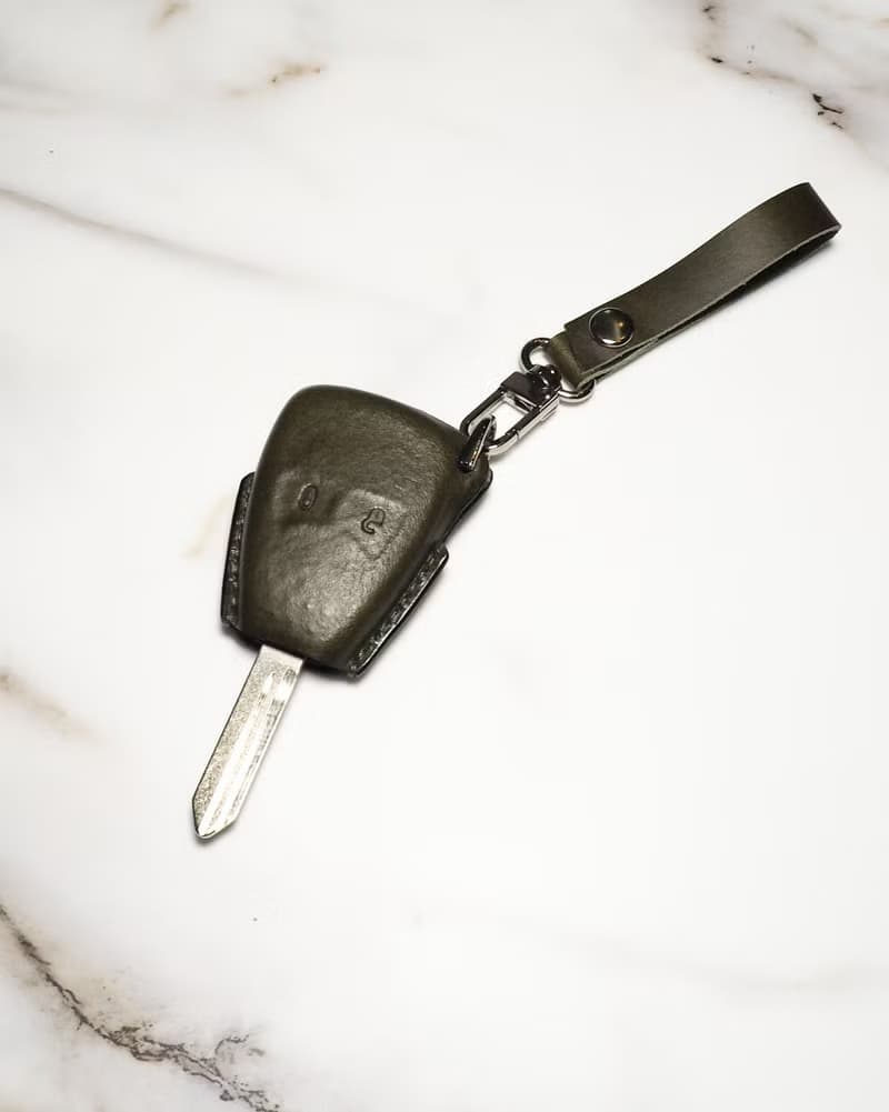 意大利植鞣牛皮革 Jeep 車匙套