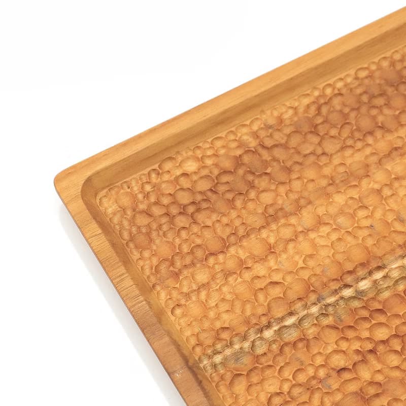 天然柚木早午餐盤-波點款35X24.5/露營野餐/餐盤/不上漆食用安心