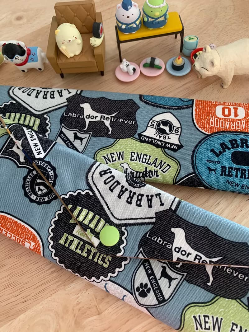 文青風環保純棉筷袋 美式商標 質感牛仔藍   日本 潮物 收納 手作