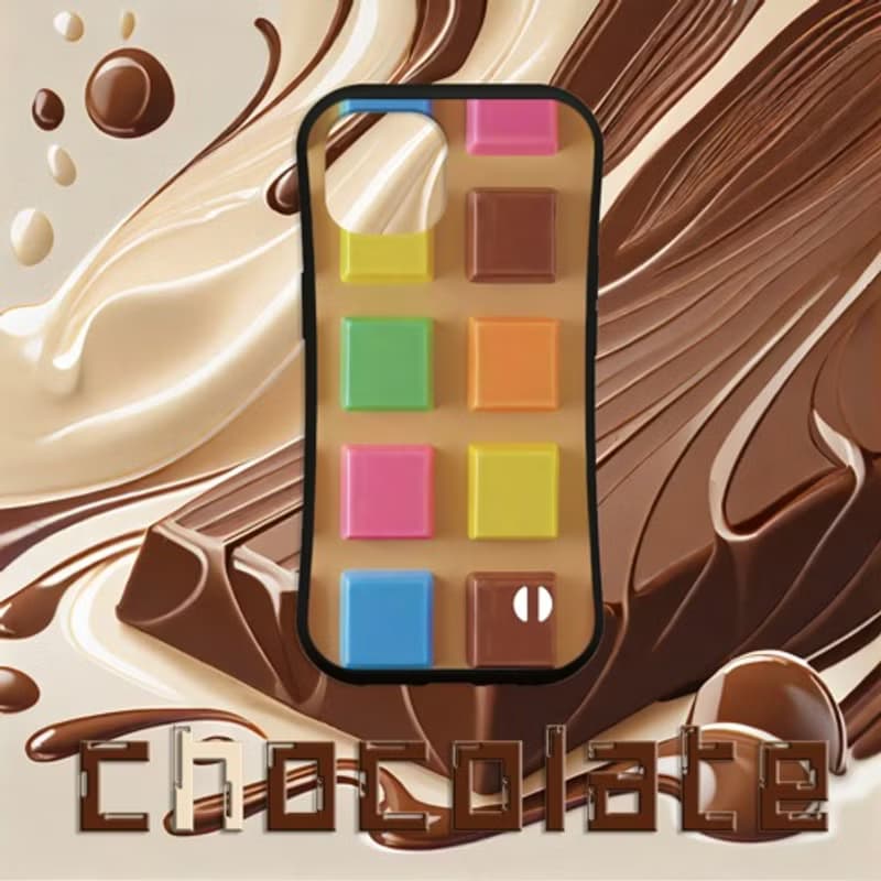 チョコレートの誘惑 グリップケース【C-3】　iPhone各機種対応