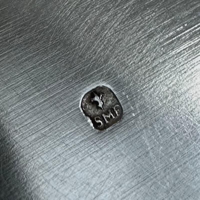 50554-典雅法國洛可可風格鍍銀碗