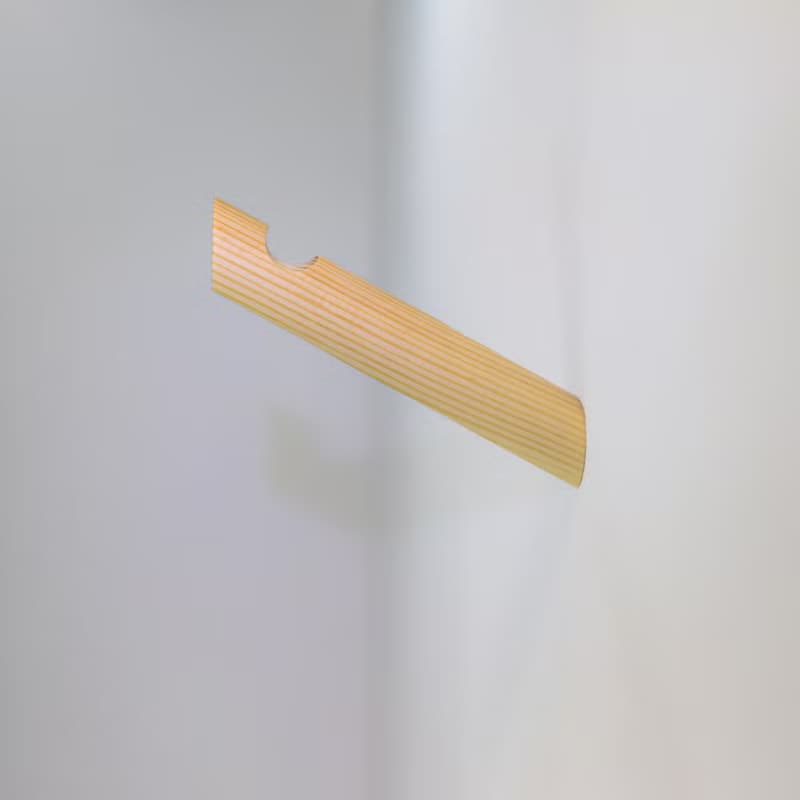 Pine wood wall hook.Minimalist wall storage. Macramé holder. Plant rack hanger.