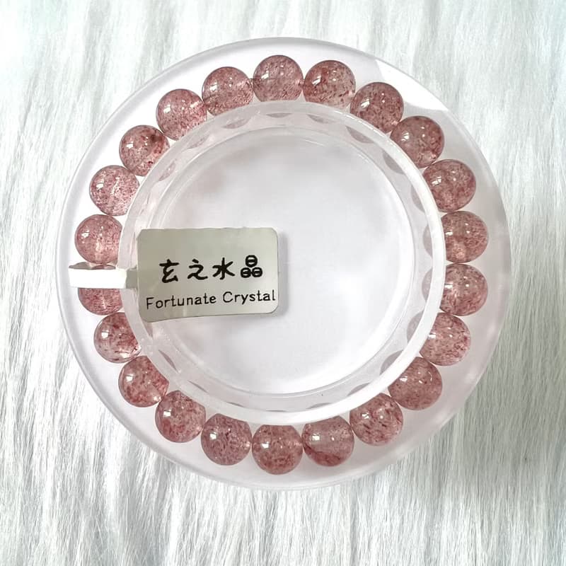 白水體草莓晶手串 | 水晶 | 水晶手串 | 水晶手鏈 | 水晶手鍊