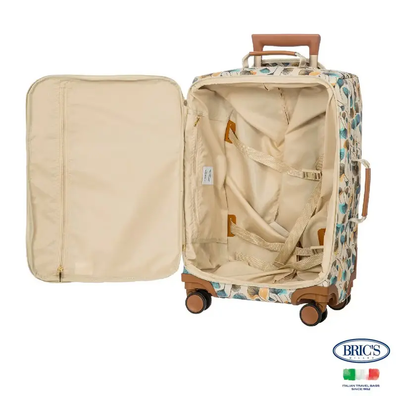 【BRIC' S】X-Travel 20吋 拉鍊拉桿軟箱 登機箱-花瓣
