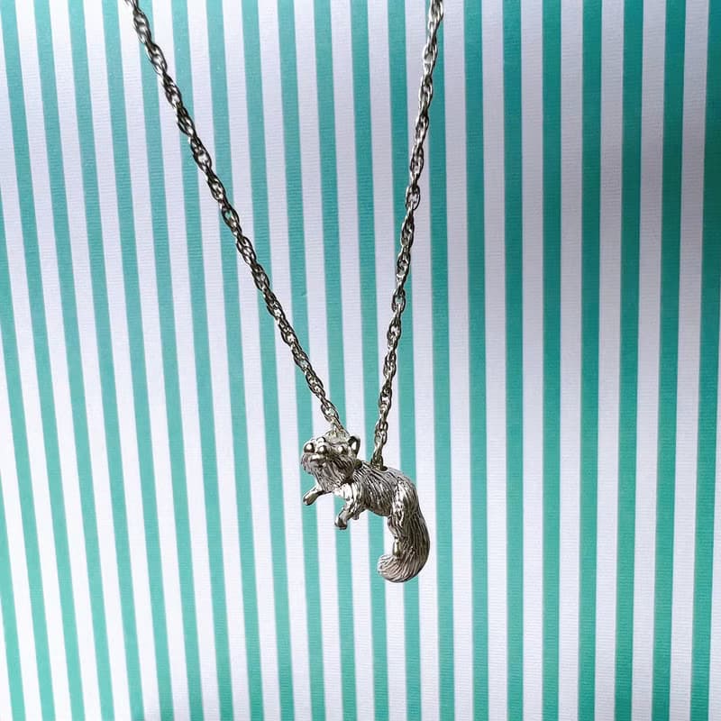 載我一程系列 單獨松鼠 純銀動物項鍊 Animal sliver Necklace
