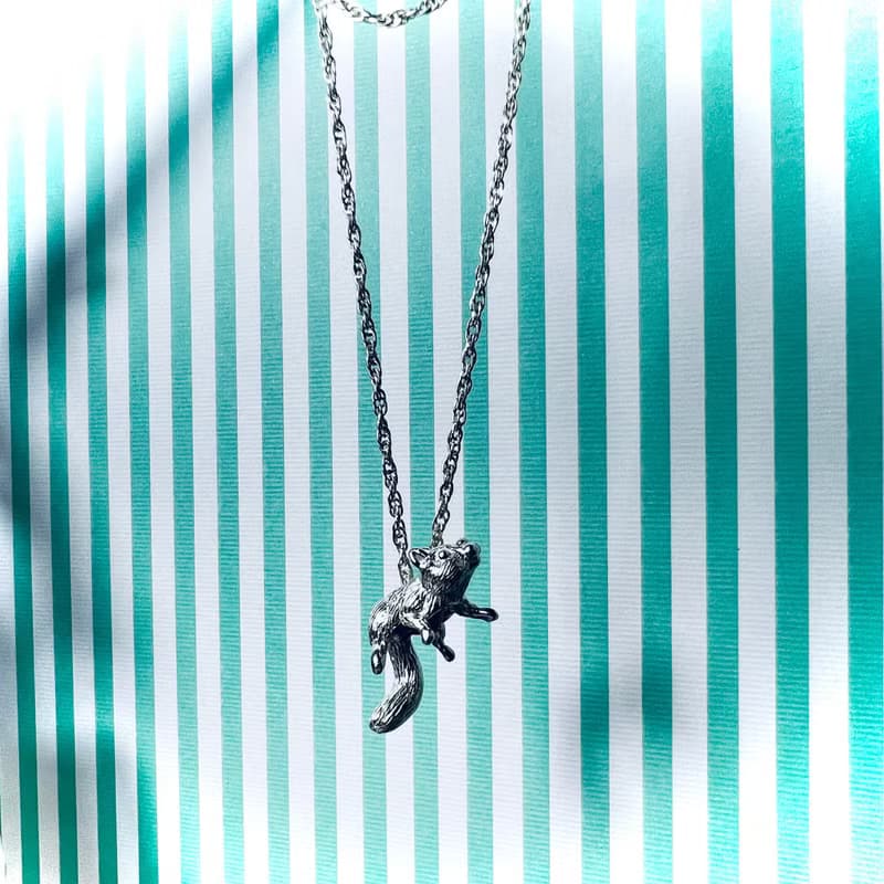 載我一程系列 單獨松鼠 純銀動物項鍊 Animal sliver Necklace