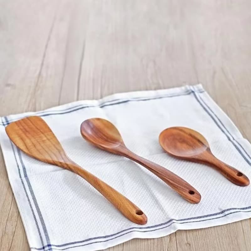 LINKIFE 木質系列泰國柚木廚具三件組