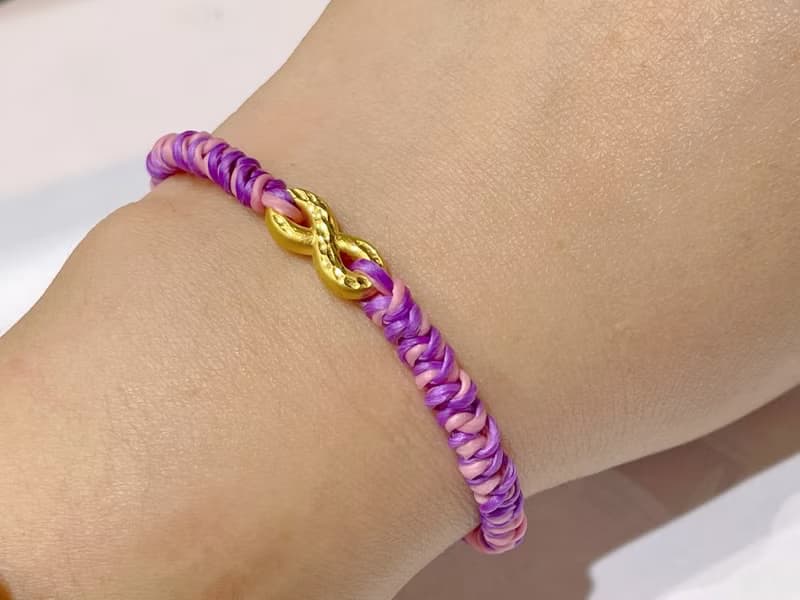 寶麗金珠寶-黃金無限造型手鍊