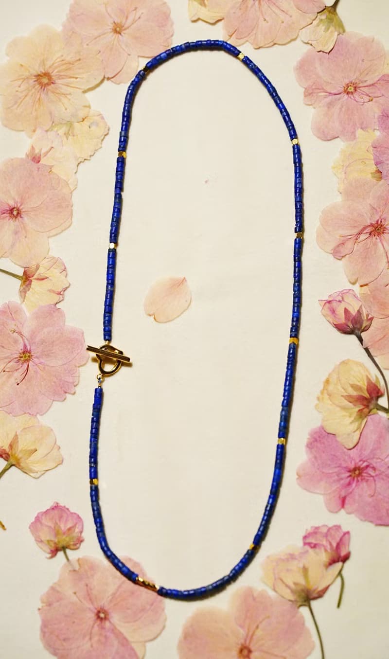 純手工製作阿富汗天然青金石項鍊