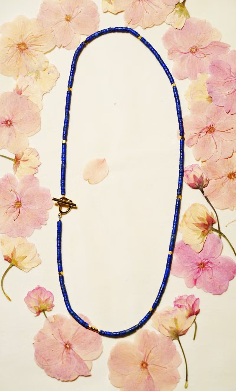 純手工製作阿富汗天然青金石項鍊