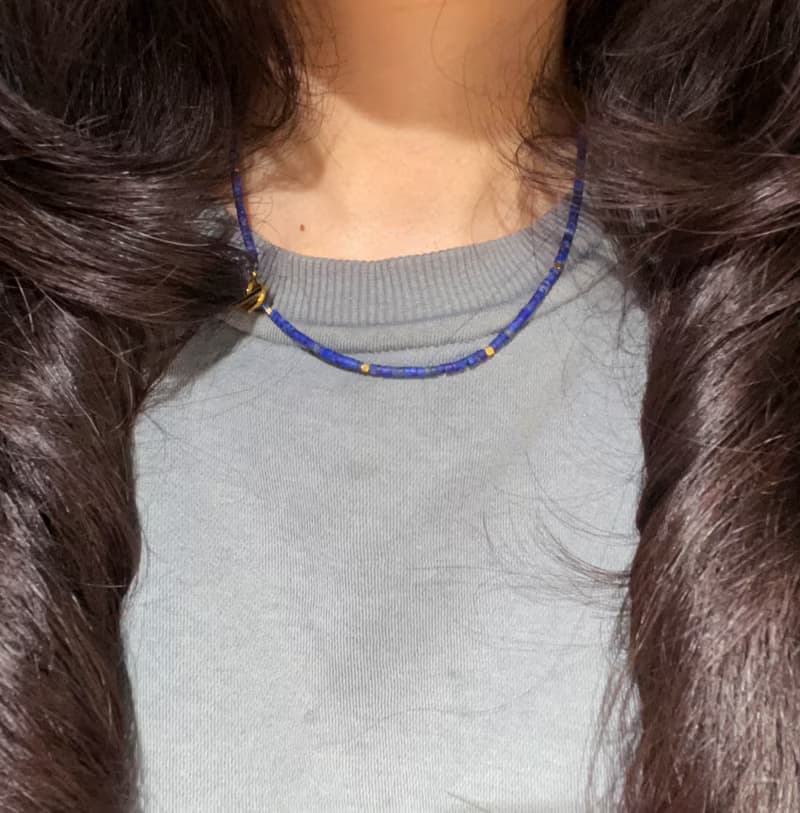 純手工製作阿富汗天然青金石項鍊