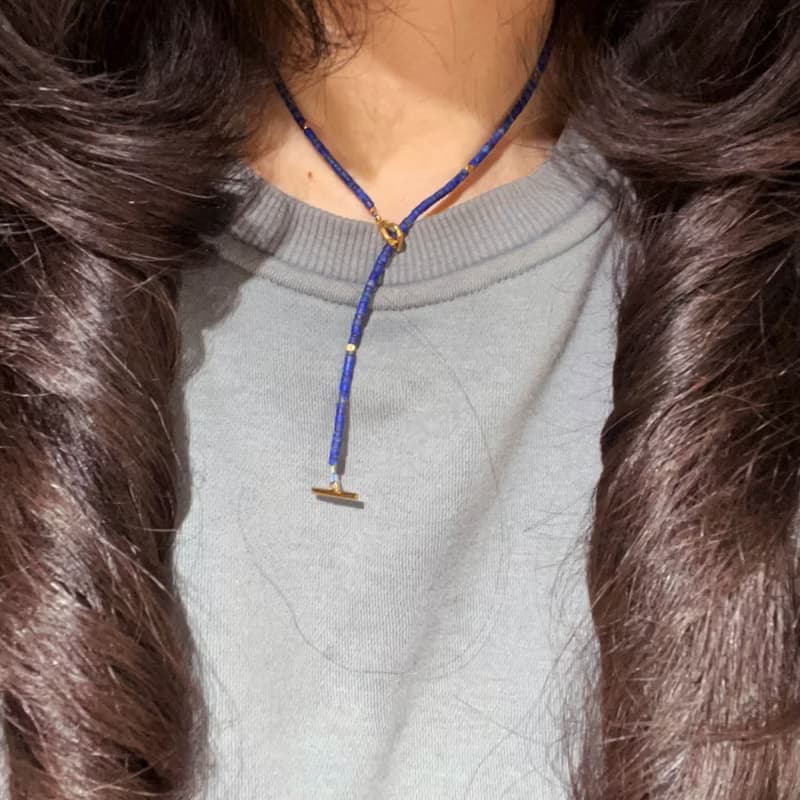 純手工製作阿富汗天然青金石項鍊