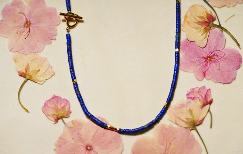 純手工製作阿富汗天然青金石項鍊