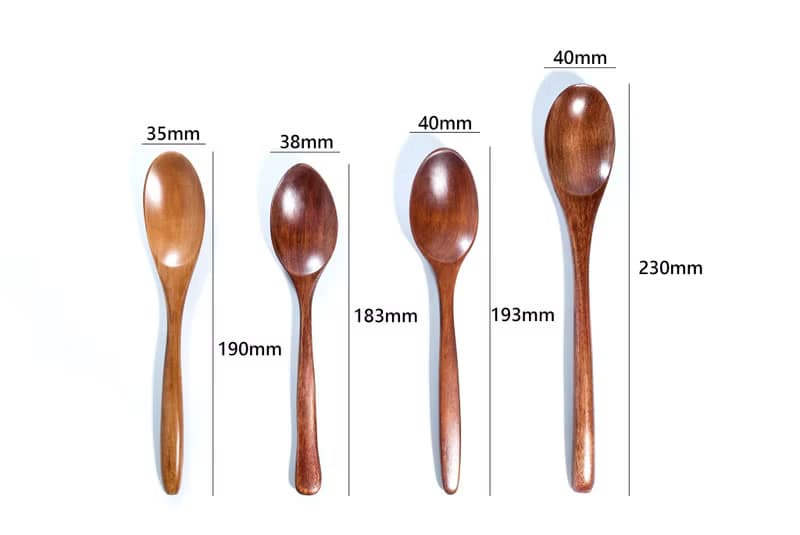 Islandoffer 島嶼製作 創意長柄木質攪拌餐具-木匙 木羹(一套4個)