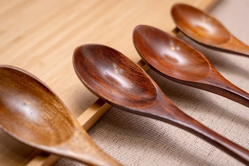 Islandoffer 島嶼製作 創意長柄木質攪拌餐具-木匙 木羹(一套4個)