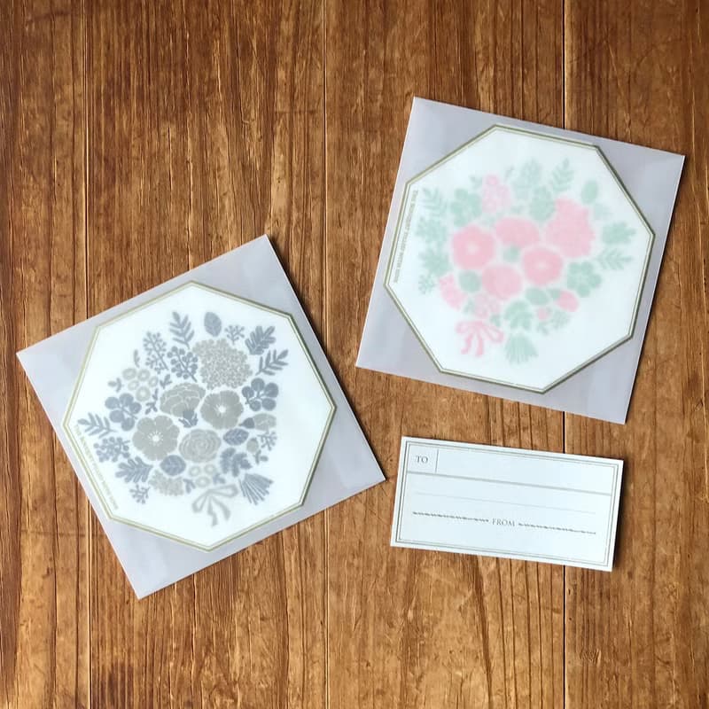Bouquet Card -Pink- /活版印刷