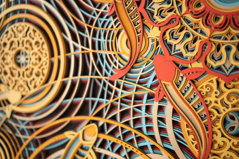 九魚圖|新中式玄關牆面裝潢鴻運錦鯉創意立體客廳壁掛裝