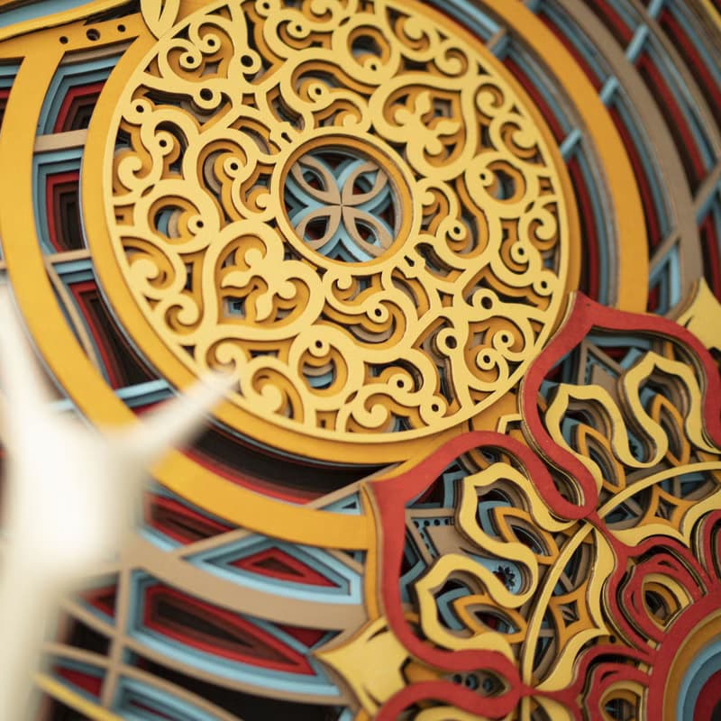 九魚圖|新中式玄關牆面裝潢鴻運錦鯉創意立體客廳壁掛裝