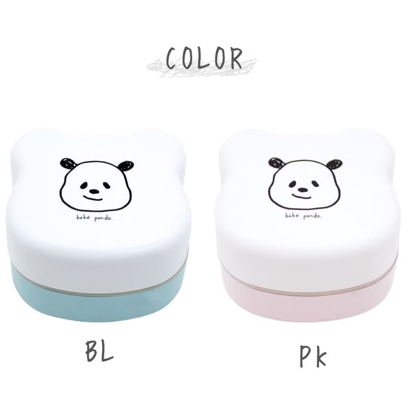 bebe panda Die-cut 2-Tier Lunchbox 450ml Box Container Meal Food Made In Japan