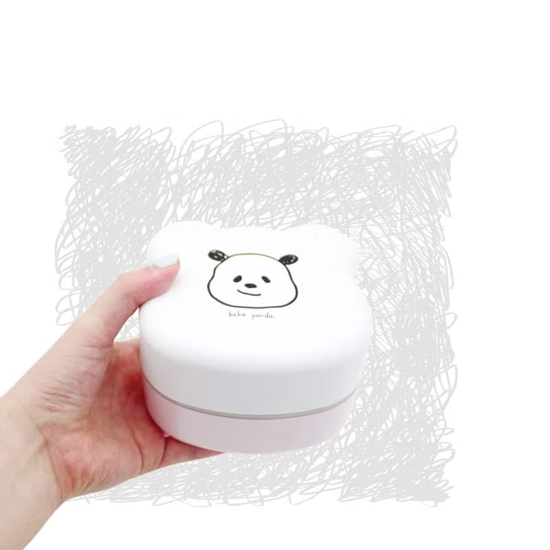bebe panda Die-cut 2-Tier Lunchbox 450ml Box Container Meal Food Made In Japan