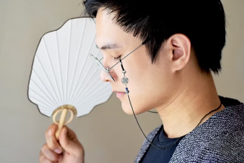 溪流 - 不銹鋼眼鏡/口罩鏈  簡約 文青 酷 個性 銀 黑 四葉