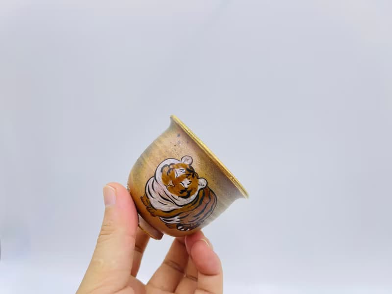 柴燒手繪主人杯