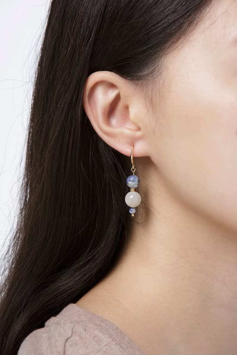 人魚 Sodalite Moonstone 耳環