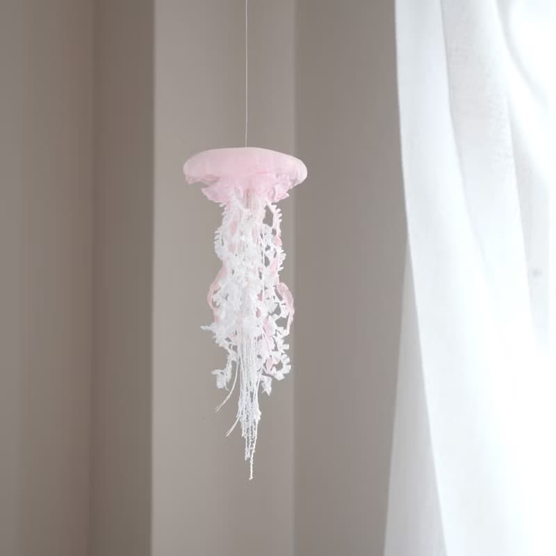水母掛飾 (小 / 粉色) 1pc 海洋 藝術 裝飾品