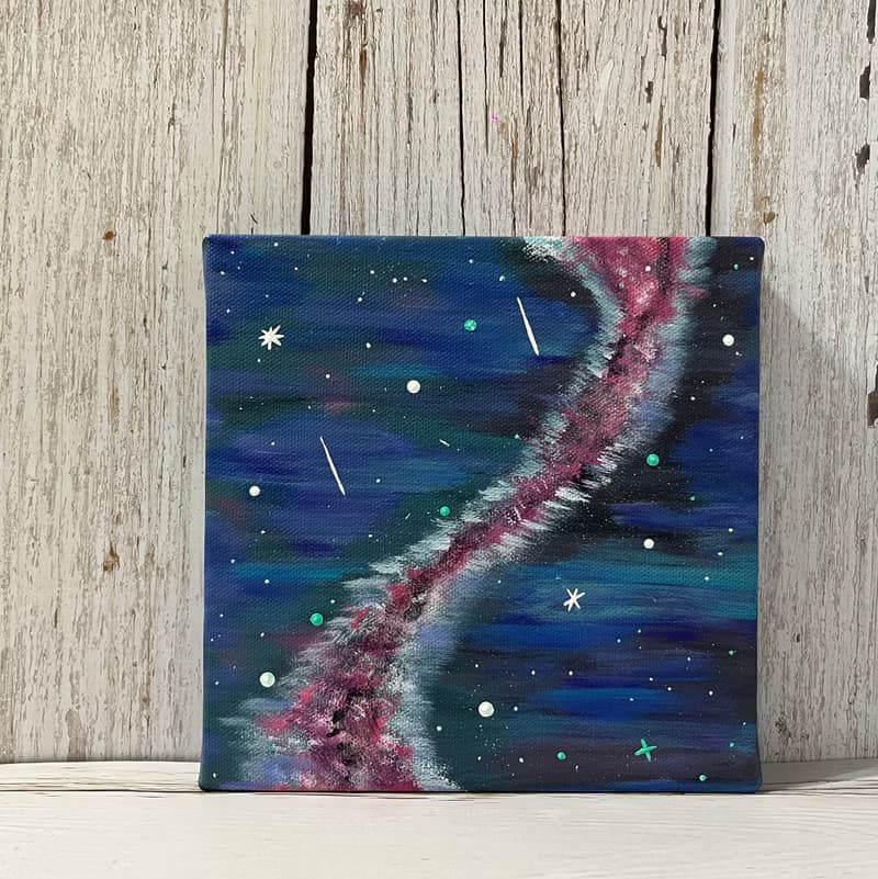 宇宙#7 壓克力畫 療癒生活 15x15 居家裝飾 藝術作品 手繪