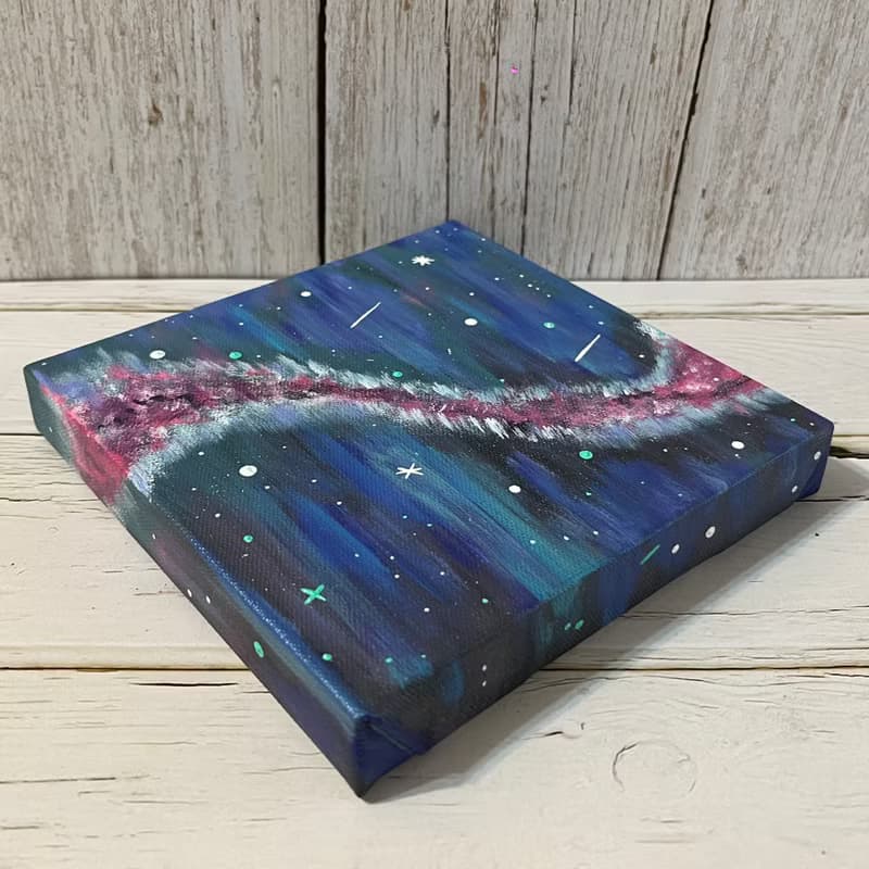 宇宙#7 壓克力畫 療癒生活 15x15 居家裝飾 藝術作品 手繪