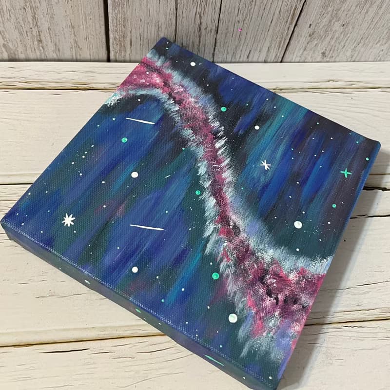 宇宙#7 壓克力畫 療癒生活 15x15 居家裝飾 藝術作品 手繪