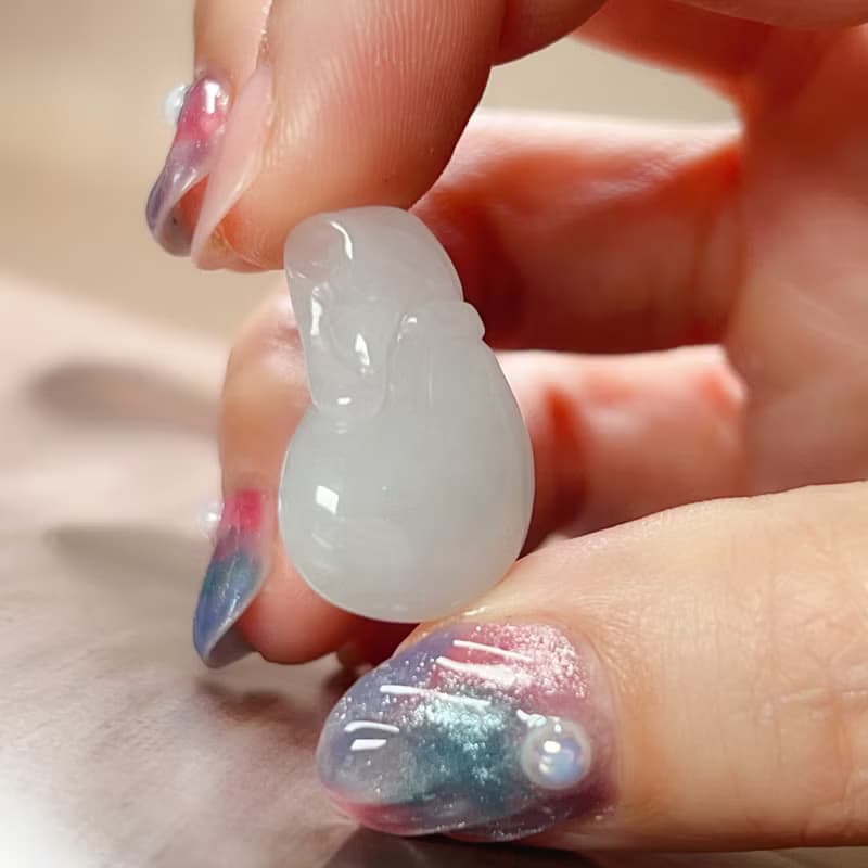 冰種翡翠錢袋 | 天然緬甸A貨翡翠 | 送禮