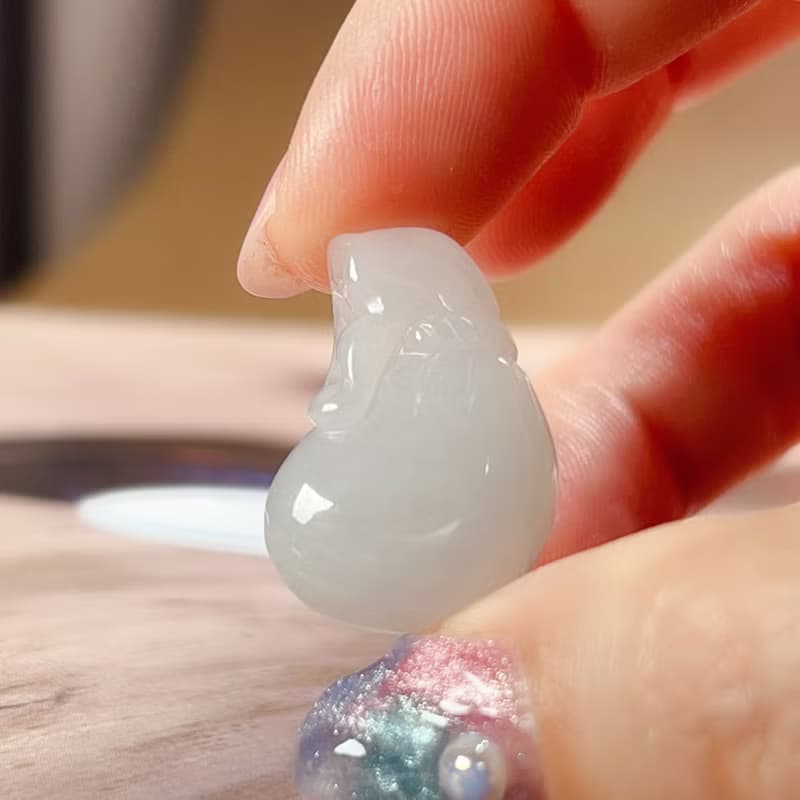 冰種翡翠錢袋 | 天然緬甸A貨翡翠 | 送禮
