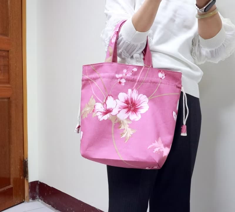 薔薇花~手提包. 束口包.
