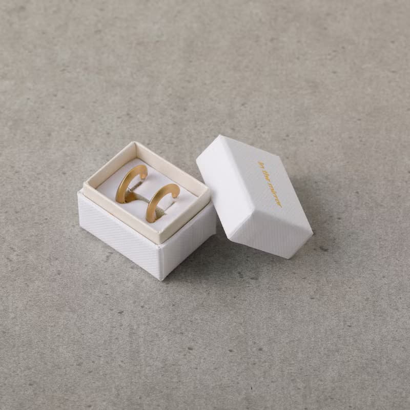 mat hoop smooth pierced earring MATSV　スムースピアス　シンプル　フープピアス　マットシルバー