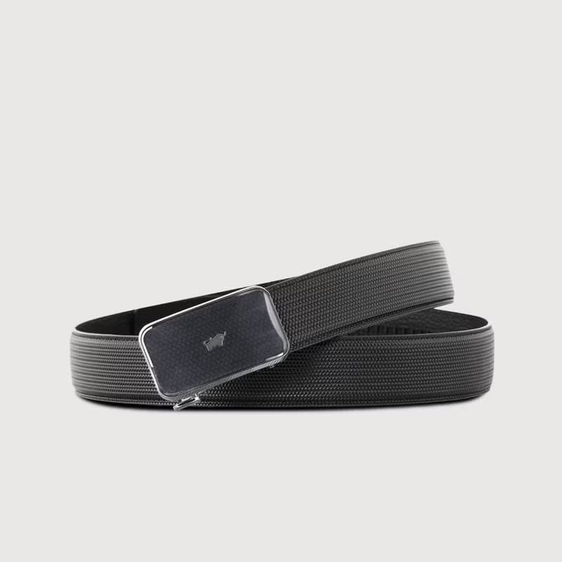 【免費升級送禮包裝】造型壓紋自動扣皮帶-鎗色/BF24S-WEG206-SGU