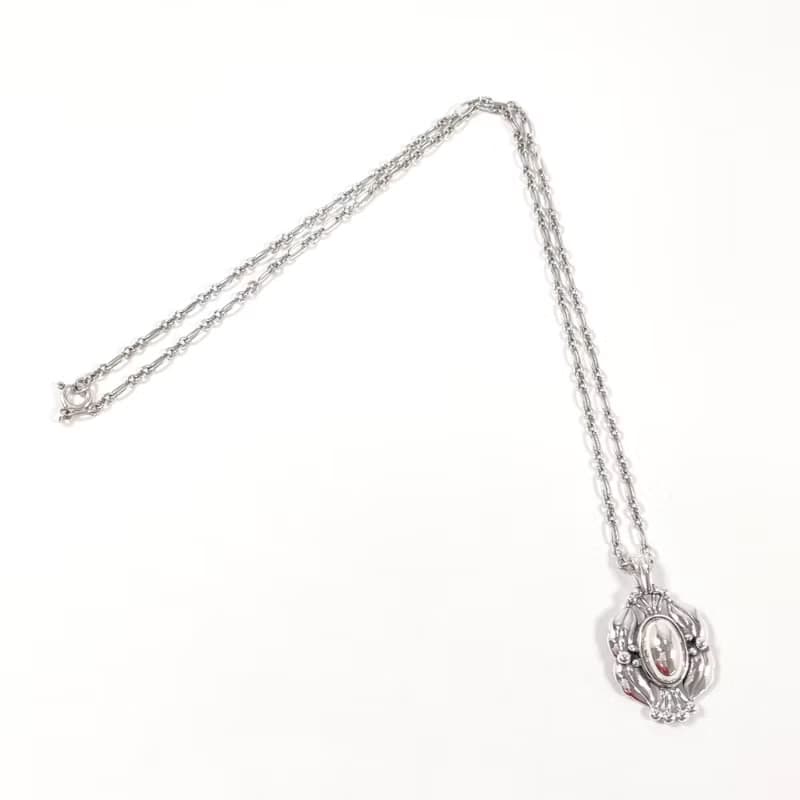 【日本直送 中古美品】ジョージジェンセン Georg Jensen ネックレス イヤーペンダント 2000 ヘリテージ コレクション シルバー925
