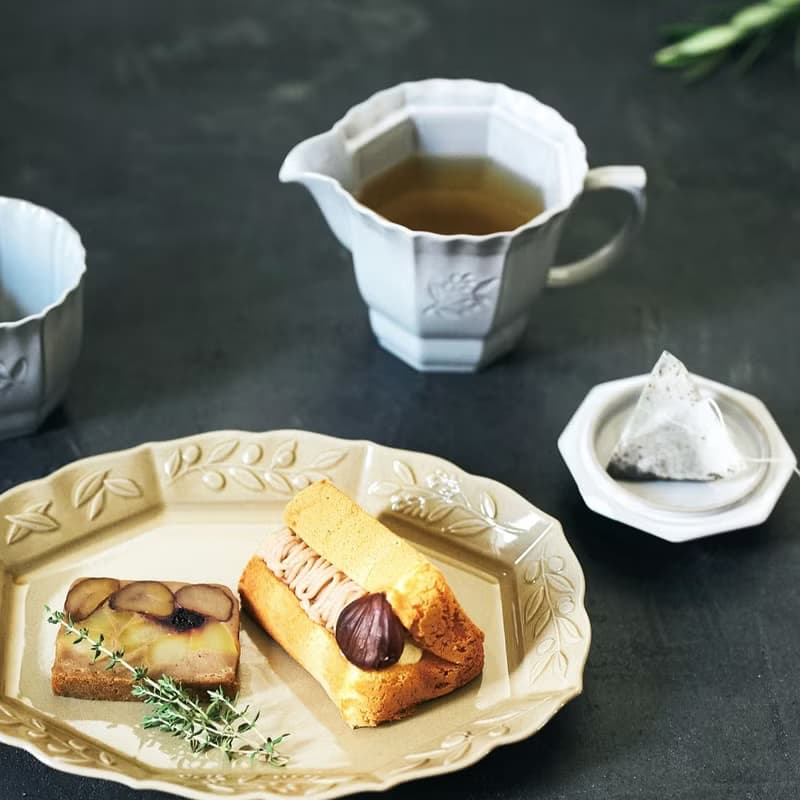 瀬戸焼　オリーヴ　ポット　白グレー　急須|お茶