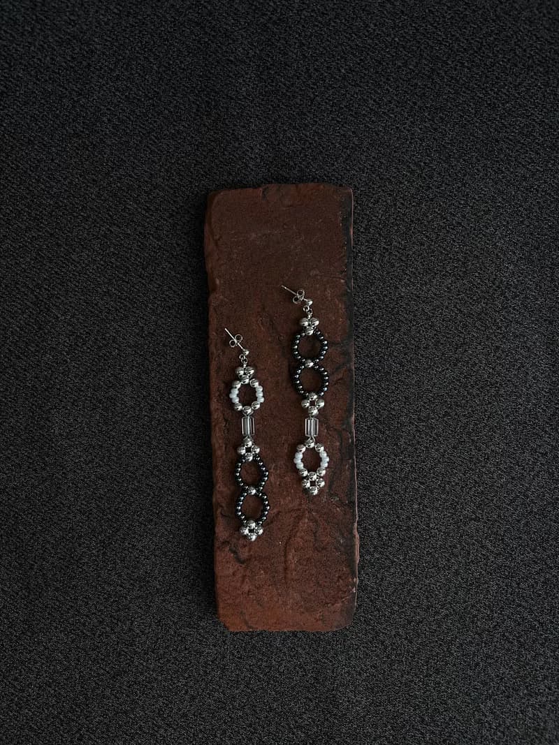 萬物圓潤天道 透白水晶x925純銀耳環 earrings ピアス イヤリング