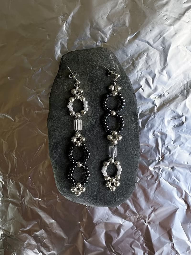 萬物圓潤天道 透白水晶x925純銀耳環 earrings ピアス イヤリング